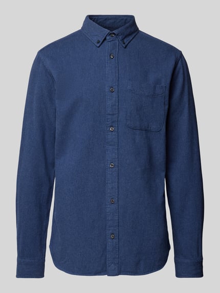 JACK & JONES Premium Freizeithemd mit Button-Down-Kragen Modell 'BROOK' Ocean 2