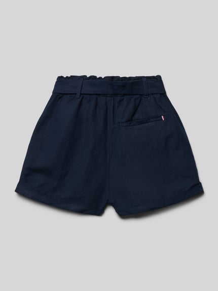 Tommy Hilfiger Teens Szorty z elastycznym pasem i wyhaftowanym logo Granatowy 3