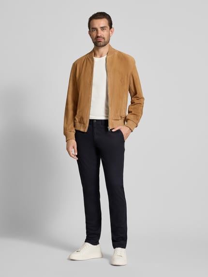 MCNEAL Spodnie o kroju slim fit z kieszeniami z tyłu Granatowy 1