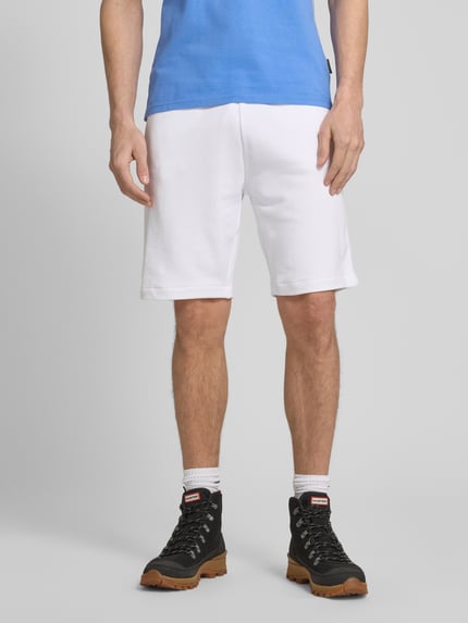 Napapijri Regular fit sweatshorts met elastische band, model 'NALIS' Wit - 4
