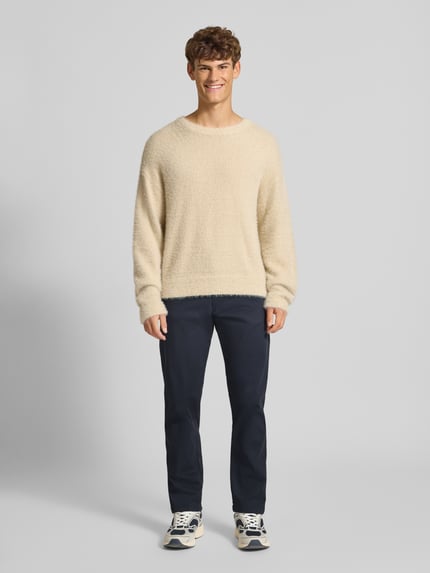 JACK & JONES Chino o kroju relaxed fit z kieszeniami z tyłu model 'KANE' Granatowy 1