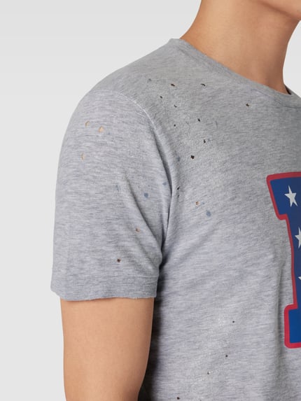 Dsquared2 T-shirt met labelprint Lichtgrijs gemêleerd - 3