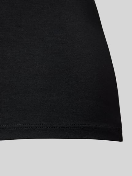 Jake*s Casual Slim Fit Top aus Modal-Mix Black 2