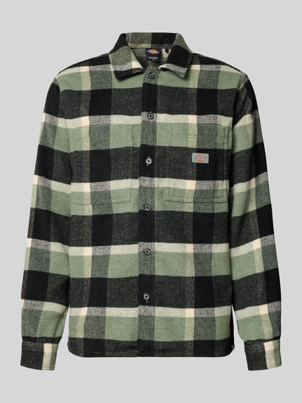 Dickies Regular Fit Freizeithemd mit Woll-Anteil Hellgruen 2