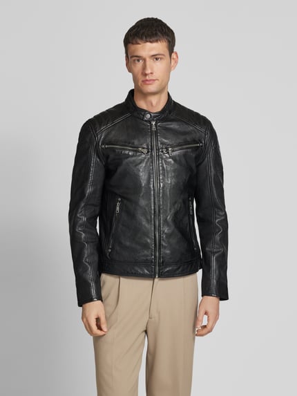 MAURITIUS Jacke aus Lammleder Modell 'Derry' Black 4