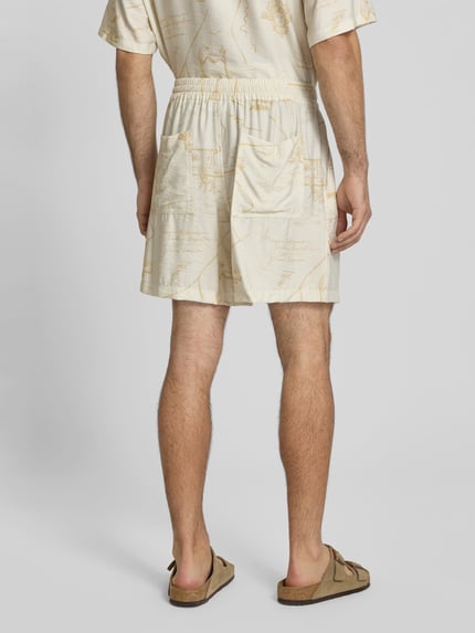 MAISON KITSUNÉ Short van viscosemix Ecru - 5