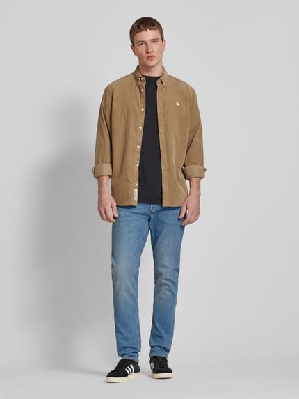 JACK & JONES Jeansy o kroju slim fit z dodatkiem streczu model ‘Glenn’ Jeansowy niebieski 1