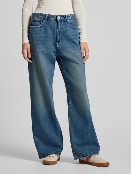 VERO MODA Wide Fit Jeans mit hoher Taille Modell 'TOKEY' Blau 4
