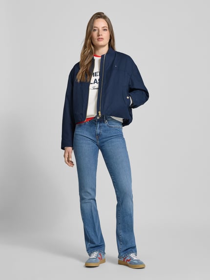 Tommy Hilfiger Regular Fit Bomberjacke aus Baumwoll-Mix Marine 1