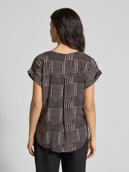 Christian Berg Woman Regular fit blouseshirt met kapmouwen Zwart - 5