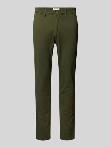 JACK & JONES Regular fit chino met stretch, model 'MARCO' Donkergroen - 2