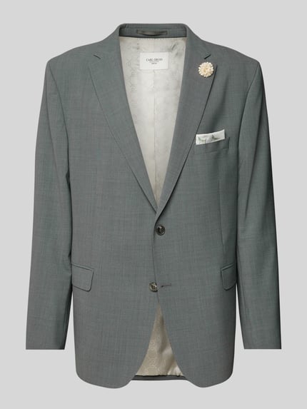 Slim Fit 2-Knopf-Sakko mit Woll-Anteil Modell 'Shelby' Shop The Look MANNEQUINE