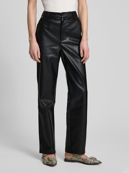 LeGer Stoffhose in Leder-Optik Modell 'Insa' - LeGer Studio Kollektion Black 4