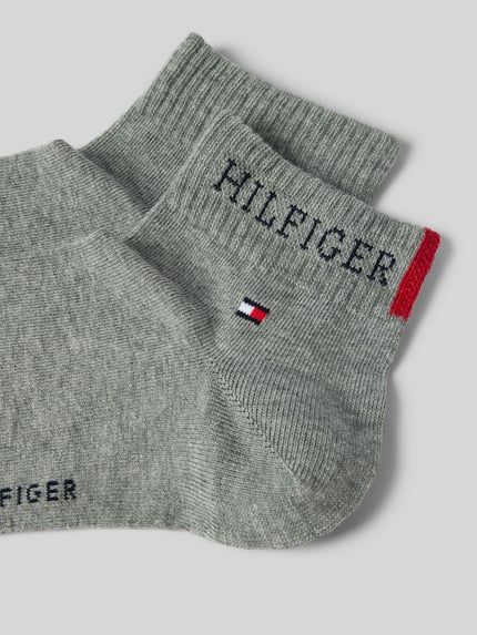 Tommy Hilfiger Sneaker-Socken aus Baumwoll-Mix im 2er-Pack Mittelgrau Melange 2