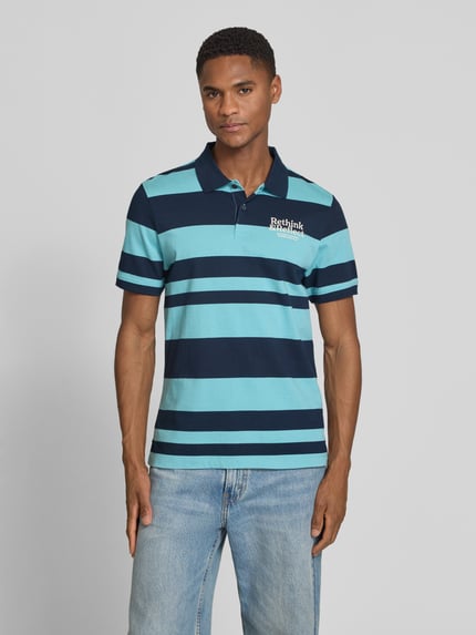 s.Oliver RED LABEL Regular Fit Poloshirt aus reiner Baumwolle Tuerkis 4