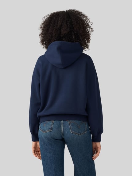 Levi's® Regular Fit Hoodie aus Baumwoll-Mix Dunkelblau 5
