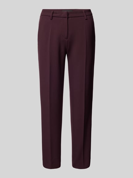 CAMBIO Regular fit stoffen broek met katoen, model 'KRYSTAL' Bordeaux - 2
