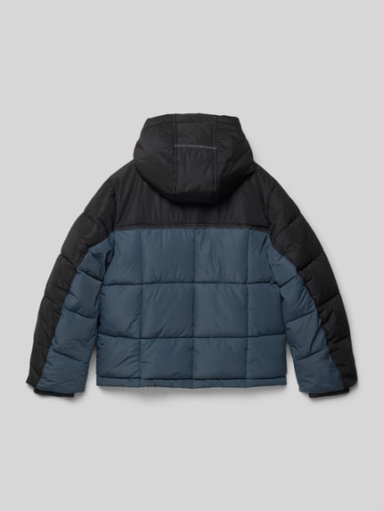 Garcia Regular fit winterjack in doorgestikte look Marineblauw - 3