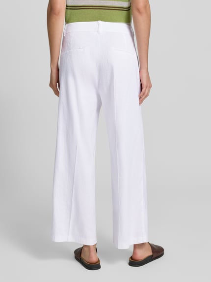 CAMBIO Chino aus Leinen-Mix mit Bügelfalte Modell 'CALIFORNIA' Weiss 5