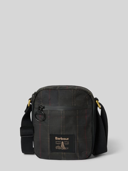 Barbour Wasserabweisende Umhängetasche mit Label-Patch Anthrazit 2