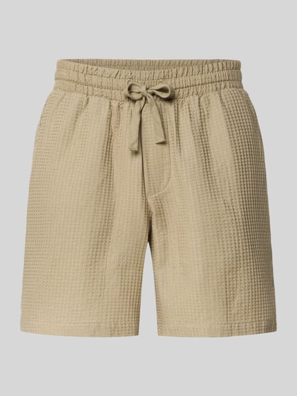 ONLY & SONS Regular fit sweatshorts van puur katoen, model 'TEL' Olijfgroen - 2