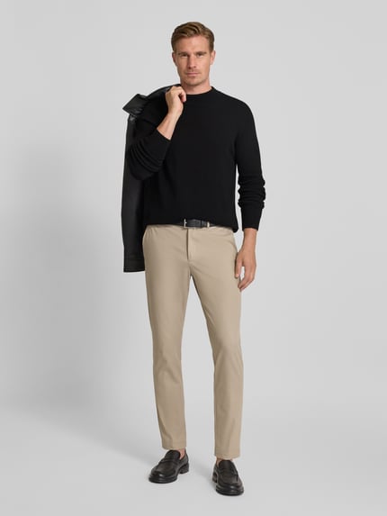 JOOP! COLLECTION Strickpullover mit Kaschmir-Anteil und Rundhalsausschnitt Black 1