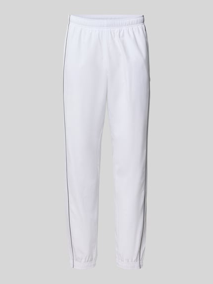 Lacoste Sport Regular Fit Trainingshose mit Logo-Patch Weiss 2