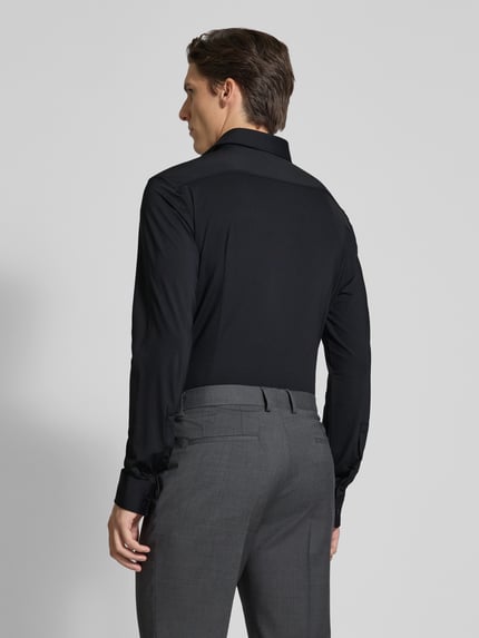 HUGO Slim Fit Businesshemd aus reiner Baumwolle Modell 'KENNO' Black 5