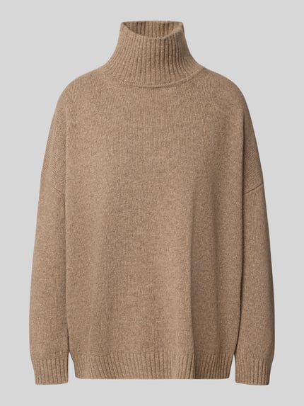 Weekend Max Mara Oversized coltrui van een pure scheerwol, model 'BORGIA' Hazelnoot gemêleerd - 2