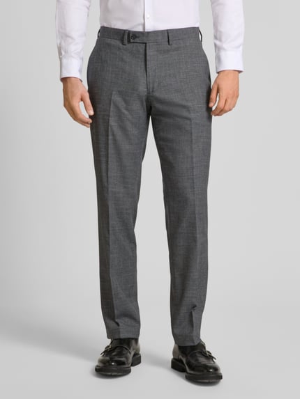 Christian Berg Men Pantalon met persplooien Antraciet - 4