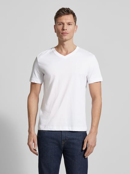 Tom Tailor Regular Fit T-Shirt aus reiner Baumwolle Weiss 4