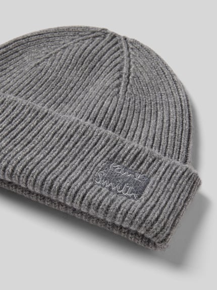 Paul Smith Beanie aus Woll-Kaschmir-Mix Mittelgrau Melange 2