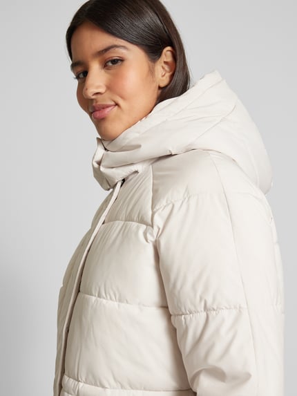 VERO MODA Regular Fit Steppjacke mit Pattentaschen Modell 'DIANA' Offwhite 3