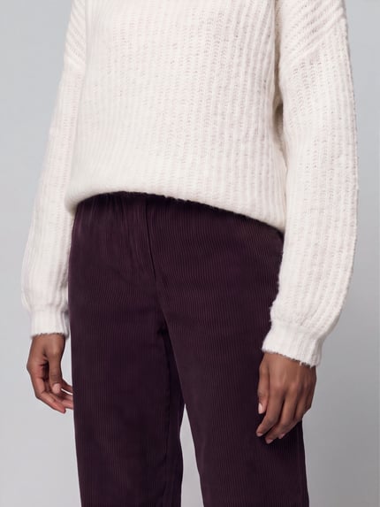 MAC Wijd vallende broek met viscose, model 'CHIARA' Helder paars - 3