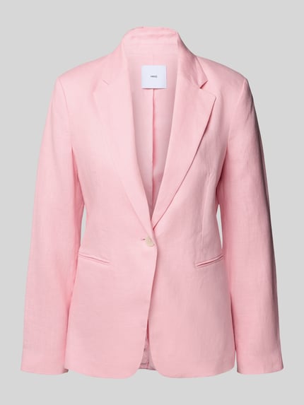 MANGO Slim Fit Blazer mit Paspeltaschen Modell 'BORELI' Hellrosa 2