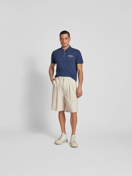 Dsquared2 Poloshirt in gemêleerde look Donkerblauw - 1