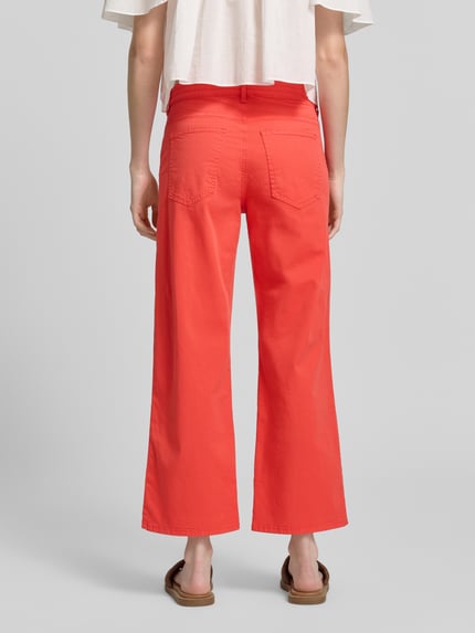 Brax broek met rechte pijpen van katoenmix model 'MAINE S' Lichtrood - 5