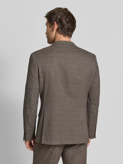 MCNEAL Slim Fit 2-Knopf-Sakko mit Pattentaschen Dunkelbraun 5