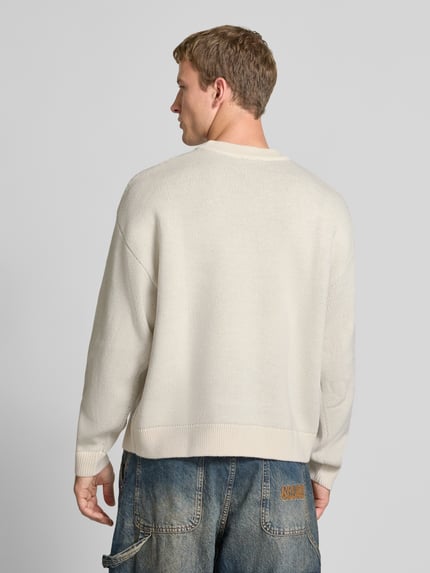 REVIEW Gebreide pullover met opstaande kraag Black - 5