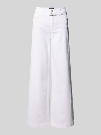 Spodnie z szerokimi nogawkami z paskiem Shop The Look MANNEQUINE
