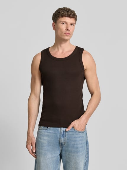 DRYKORN Tanktop in Ripp-Optik Modell 'Nathan' Dunkelbraun 4