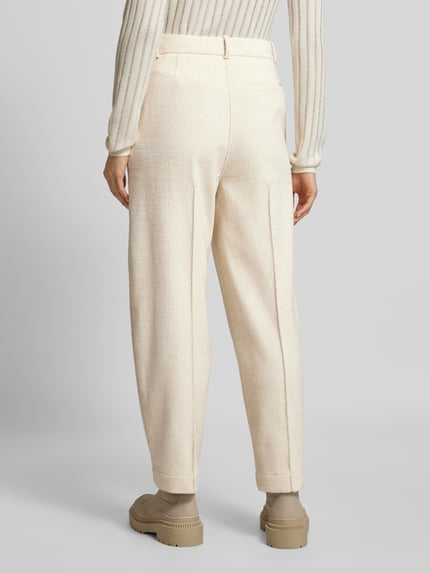 BOSS Straight Leg Stoffhose mit Baumwoll-Anteil Offwhite 5