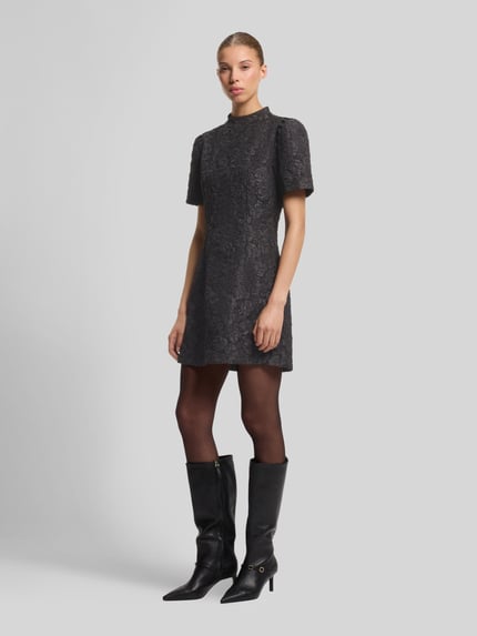 HUGO Minikleid mit Jacquard-Struktur Modell 'Kiana' Black 4