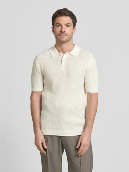 JOOP! JEANS Slim Fit Poloshirt mit Polokragen Offwhite 4