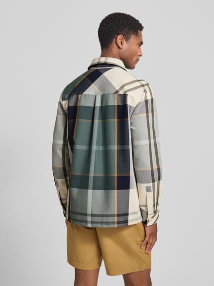 Barbour Regular Fit Hemdjacke aus reiner Baumwolle Modell 'ETTRICK' Oliv 5