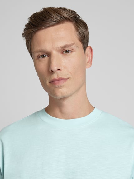 Jake*s Studio Men T-shirt z okrągłym dekoltem Morski 3