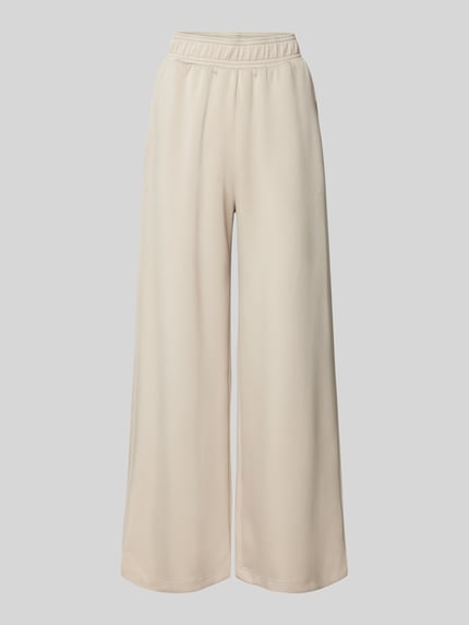mbyM Wide leg stoffen broek met steekzakken, model 'Asaka' Taupe - 2
