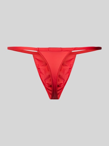 HOM String in effen design, model 'Plumes' Rood - 3