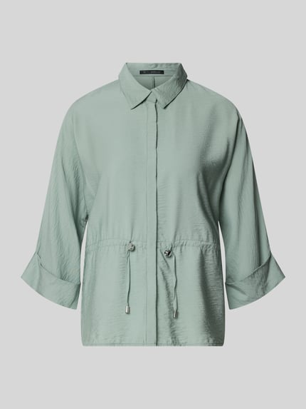 Relaxed Fit Bluse aus Viskose-Mix  mit Umlegekragen Shop The Look MANNEQUINE