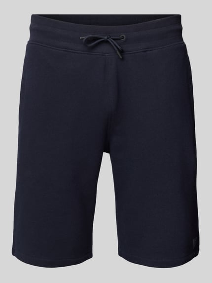 GUESS Activewear Korte broek met elastische band en tunnelkoord, model 'ALDWIN' Marineblauw - 2